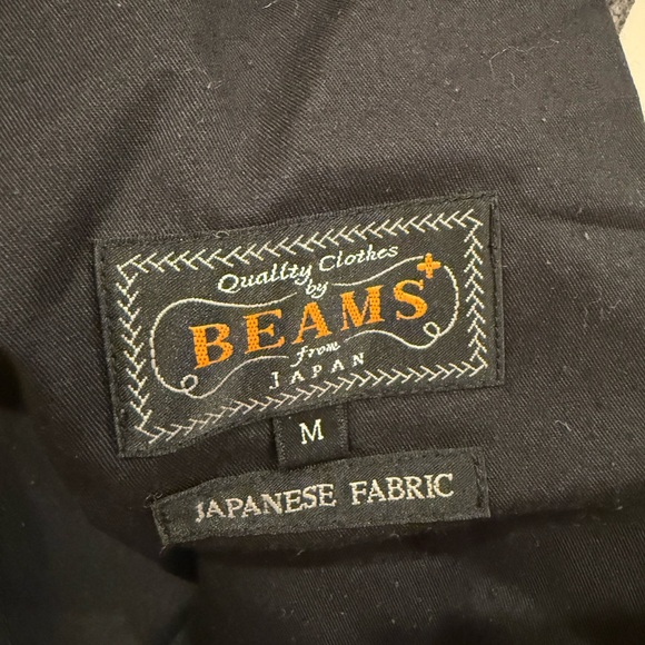 Beams Plus Pleated Charcoal Dress Pants - Picture 2 of 4